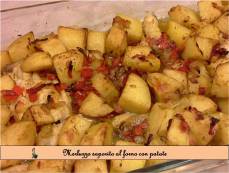 merluzzo saporito al forno con patate.9
